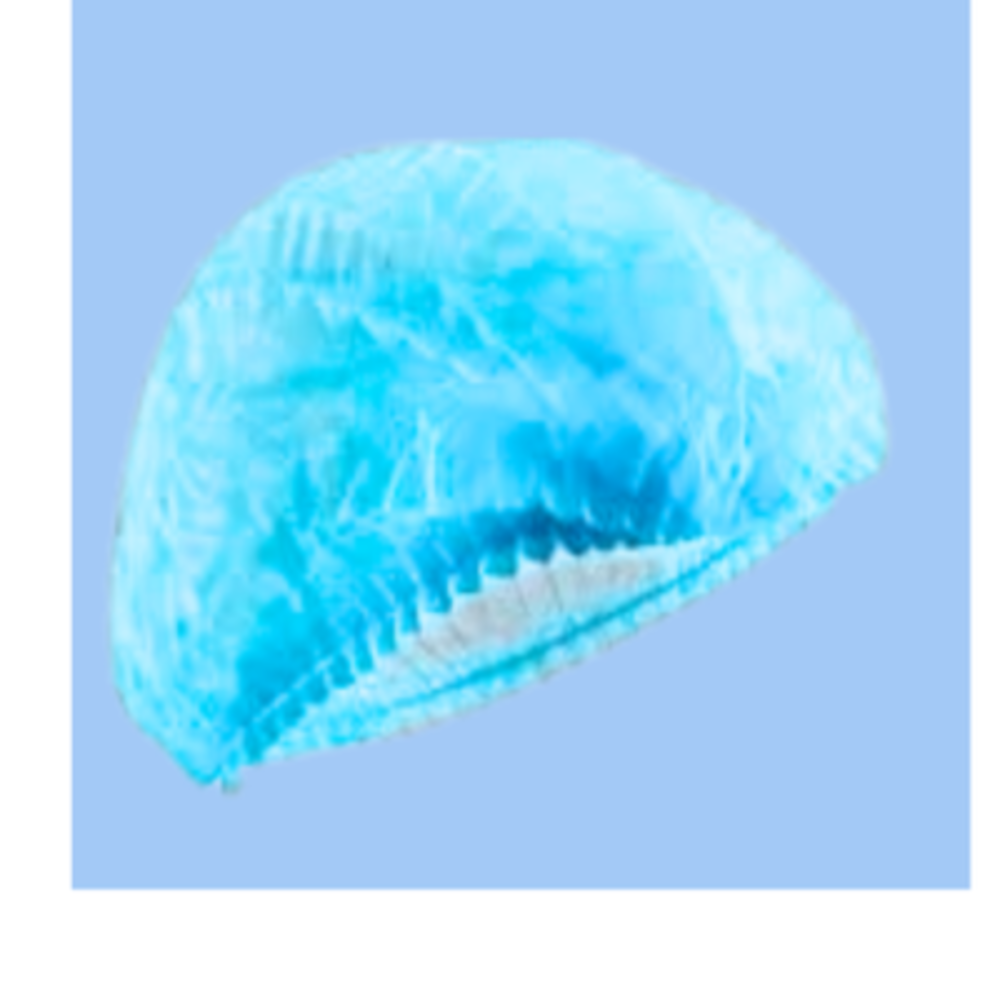Gorro descartable para enfermera celeste